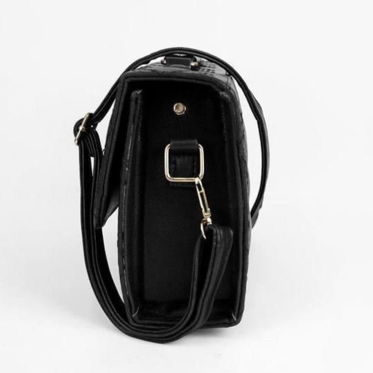 Pu Leather Shoulder Bag (black)